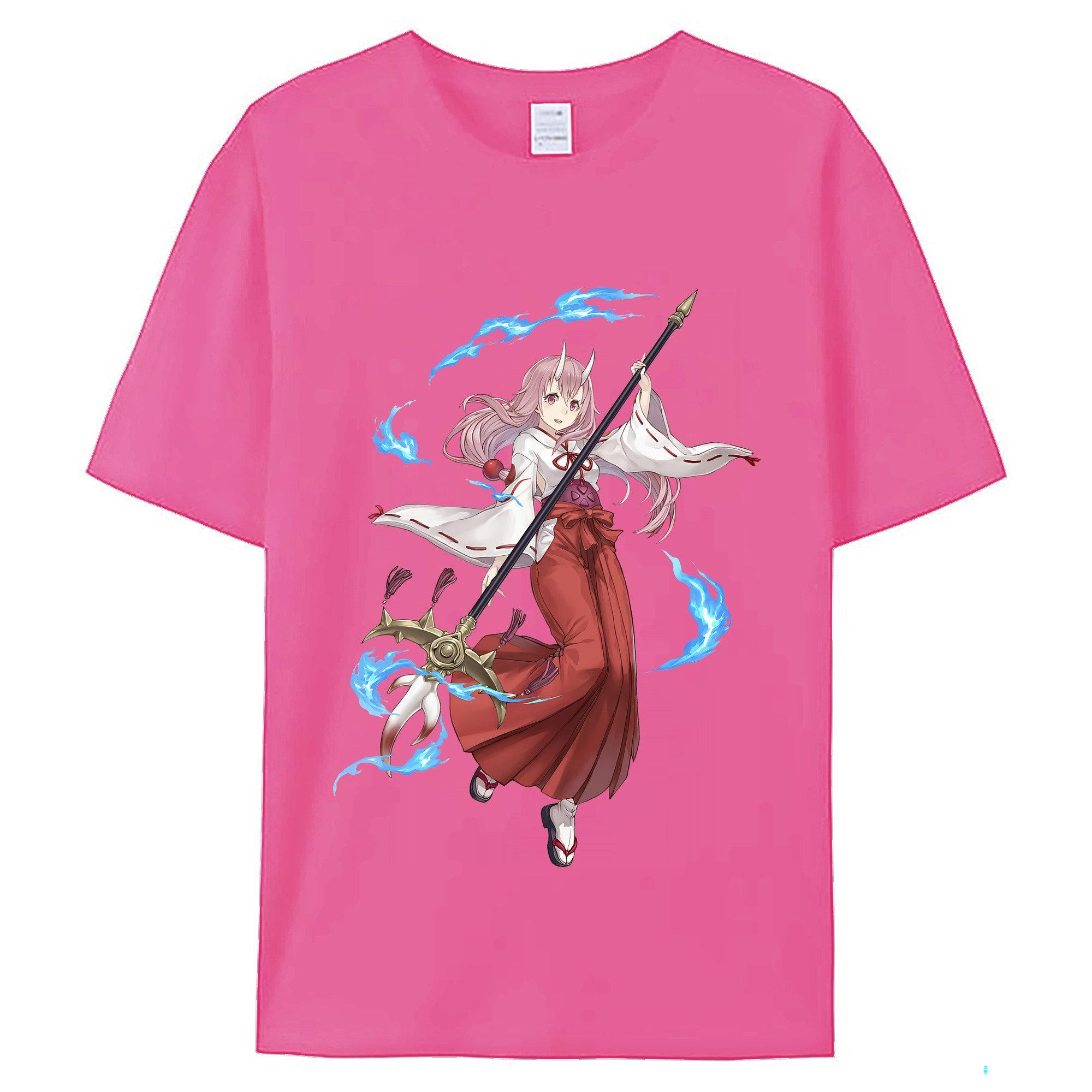 （画像用） 転スラ Regarding Reincarnated to Slime レディースカジュアルプリントTシャツ（綿100％）